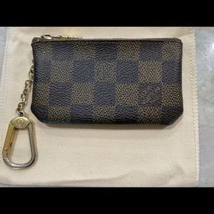 Louis Vuitton leather keychain pouch